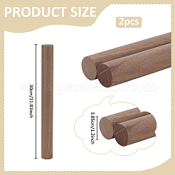 黒クルミの木製スティック  クラフトスティック  淡い茶色  300x30.5mm&nbsp;FIND-WH0366-126C