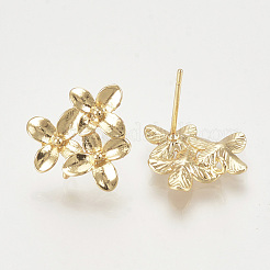 Brass Stud Earring Findings&nbsp;KK-T027-108G