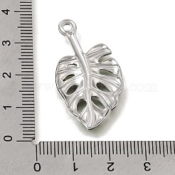 304ステンレスペンダント  エナメル  葉のチャーム  ステンレス鋼色  ミックスカラー  35x19x2mm  穴：2mm&nbsp;STAS-N108-92P