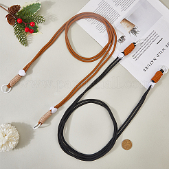 ポリエステル携帯ストラップ2色2個  absのプラスチックパーツ  ミックスカラー  1212mm  1pc /カラー&nbsp;HJEW-GF0001-68A