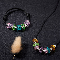 180Pcs 9 Colors Transparent Resin European Beads&nbsp;RPDL-MP0001-02