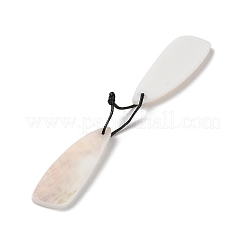 2Pcs Natural White Shell Pendants&nbsp;SHEL-A005-02E
