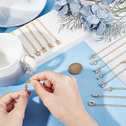 Letter A~Z Alloy Rhinestone Pendant Decorations&nbsp;HJEW-AB00369