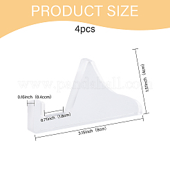 4Pcs Acrylic Stand Base for Photo Frame&nbsp;ODIS-CA0001-28A