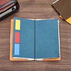 紙の請求書ジッパー付き保存袋  ファイルポケット  長方形  ダークターコイズ  205x120x6mm&nbsp;ABAG-WH20005-34A-03