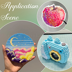 PE DIY メルティビーズ ヒューズビーズ リフィル 2000個  チューブ  グリーン  5x5mm  穴：3mm&nbsp;DIY-SP0004-73A