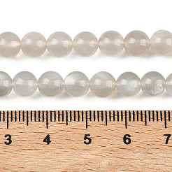 Natural White Moonstone Beads Strands&nbsp;G-Z137-A01-6mm