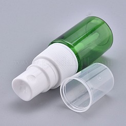 空のポータブルペットプラスチックスプレーボトル  ファインミストアトマイザー  ダストキャップ付き  詰め替え式ボトル  グリーン  7.55x2.3cm  容量：10ml（0.34液量オンス）&nbsp;LS-MRMJ-K002-B06