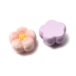 不透明な樹脂模倣食品カボション  花のパン  ミックスカラー  20.5x21x9mm&nbsp;RE-CBA7952-03