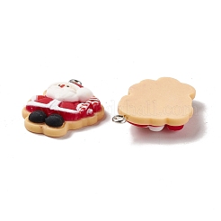 Christmas Theme Opaque Resin Pendants&nbsp;FIND-E025-03