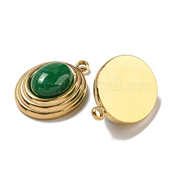 Natural Green Jade Dyed Pendants&nbsp;STAS-L025-007G-03