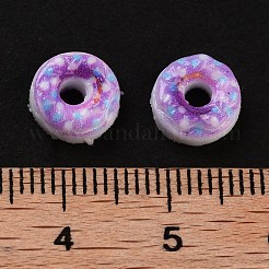 蓄光樹脂模造食品デコデンカボション  暗闇で光る  ドーナツ  アザミ  8.5~9x4.5mm&nbsp;RESI-K036-27D