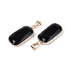 Natural Black Onyx(Dyed & Heated) Pendants&nbsp;G-N349-03B-G