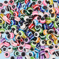 240Pcs 12 Colors Evil Eye Resin Beads&nbsp;RESI-PA0001-09