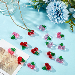 60Pc 3 Colors Transparent Resin Pendants&nbsp;RESI-ME0001-21