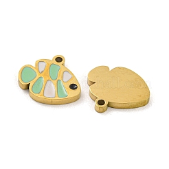 316 Surgical Stainless Steel Enamel Charms&nbsp;STAS-M073-28G