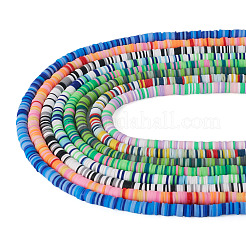 8 Strands 8 Colors Handmade Polymer Clay Beads Strands&nbsp;CLAY-TA0001-30