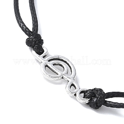 Korean Waxed Polyester Cord Adjustable Bracelets&nbsp;BJEW-JB11590-01