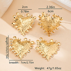 Big Heart Alloy Cuff Bangles & Cuff Rings & Stud Earrings Sets&nbsp;FS-WG6E35F-01