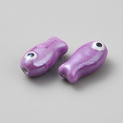 Handmade Porcelain Beads&nbsp;PORC-WH0019-02A