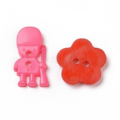Mixed Acrylic Buttons&nbsp;BUTT-D010-03