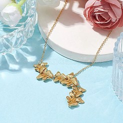 Butterfly Pendant Necklaces&nbsp;NJEW-JN04737-02
