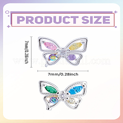 1 Pair Brass Butterfly Stud Earrings for Women&nbsp;EJEW-LP0013-07