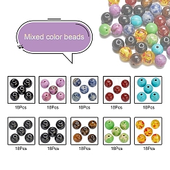 180Pcs 7 Style Natural & Synthetic Gemstone Beads&nbsp;G-YW0001-13