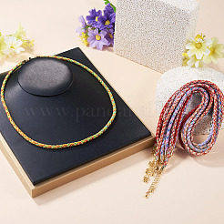 8Pcs 8 Colors 3.5MM Round Nylon Cotton Cord Necklace Making&nbsp;NJEW-TA0001-26G
