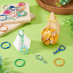 15Pcs Spray Painted Alloy Swivel Snap Hook Clasps&nbsp;FIND-TA0010-57