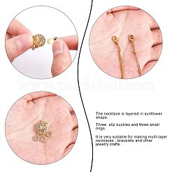 3-Strand 6-Hole Brass Box Clasps&nbsp;FIND-SC0003-31G