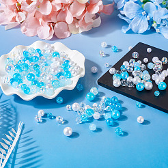 Transparent & Opaque Acrylic Bead&nbsp;LS-OACR-TAC0002-08C