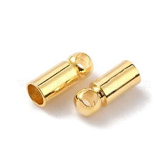 Brass Cord End&nbsp;KK-TAC0006-04G-04