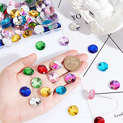 100Pcs 10 Colors Cone Shape Sew on Rhinestones&nbsp;GLAA-GA0001-56A