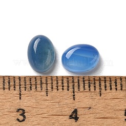 ナチュラルブルー瑪瑙カボション  オーバル  7x5x2~3mm&nbsp;G-F605E-10B