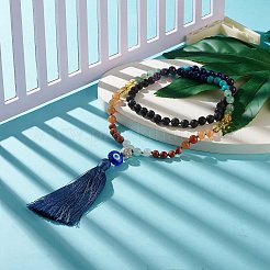 Gemstone Mala Beads Necklace&nbsp;X-NJEW-JN03814