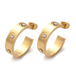 304 Stainless Steel Stud Earrings&nbsp;EJEW-S253-17G