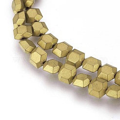 Electroplated Non-magnetic Synthetic Hematite Beads Strands&nbsp;G-P392-I08