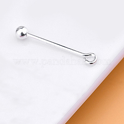 ボールエンド付きスクリューアイピン  銀  925ゲージ  19mm  ボール：13.3mm  ピン：3mm  穴：0.94mm&nbsp;STER-L044-02C-S