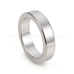 変色しない304ステンレススチールビーズ  大穴ビーズ  リング  ステンレス鋼色  17.8x3.9mm  穴：13.8mm&nbsp;STAS-I149-28A