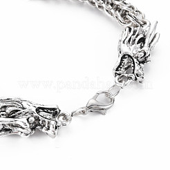 Men's Alloy Wheat Chain Bracelets&nbsp;BJEW-N015-003