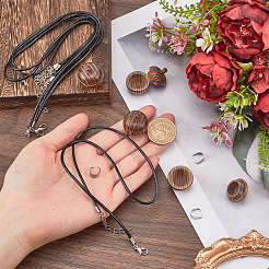 DIY Locket Necklace Making Kit&nbsp;WOOD-SC0001-58B