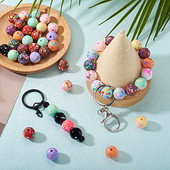 30Pcs Opaque Acrylic Beads&nbsp;OACR-TA0004-29