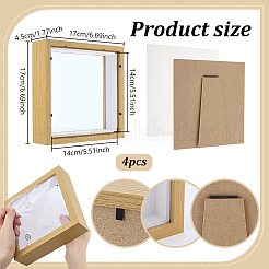 MDF Photo Frame Stands&nbsp;LS-AJEW-WH0752-658B
