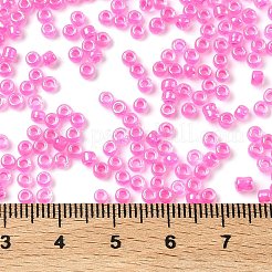 ガラスシードビーズ  ラウンド  ピンク  2~4mm  穴：0.8~1.2mm  20 G /袋  25袋/セット  500 G /セッティング&nbsp;GLAA-XCP0001-72F