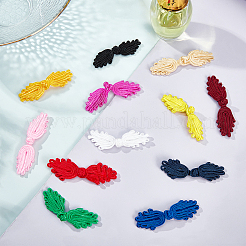 28sets 7 color Handmade Chinese Frogs Knots Buttons Sets&nbsp;BUTT-NB0001-38-1