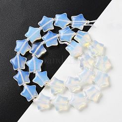 オパールビーズ連売り  シードビーズで  膨らんだ星  14~15.5x15~16x6.5~7mm  穴：1mm  約24~25個/連  15.55''~15.95''（39.5~40.5センチメートル）&nbsp;G-NH0005-028