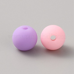 不透明なアクリルビーズ  ラウンド  ライラック  8mm  穴：1.6mm  30個/袋&nbsp;MACR-CJC0004-16B