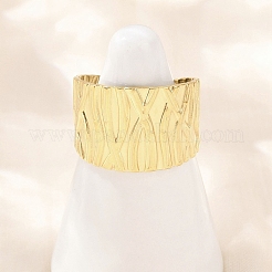 304 Stainless Steel Cuff Rings&nbsp;RJEW-D332-012K-G