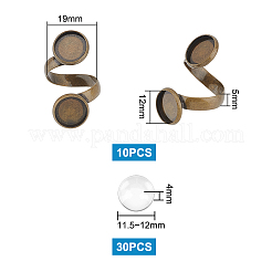 DIY Blank Dome Ring Making Kits&nbsp;DIY-UN0004-74